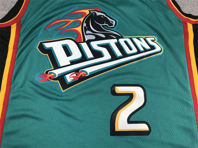 Men's Detroit Pistons Cade Cunningham #2 Teal 2022/23 Swingman Jersey1 - Classic Edition
