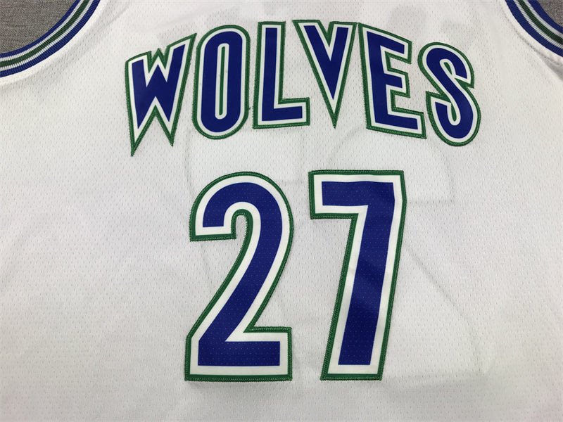 Men's Minnesota Timberwolves Rudy Gobert #27 White Swingman Player Jersey1