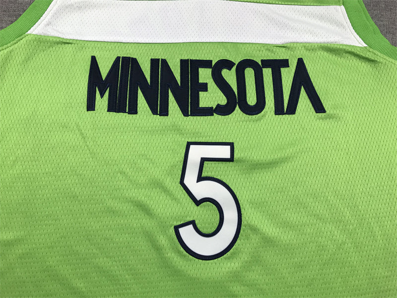 Men's Minnesota Timberwolves Anthony Edwards #5 Green Swingman Jersey1