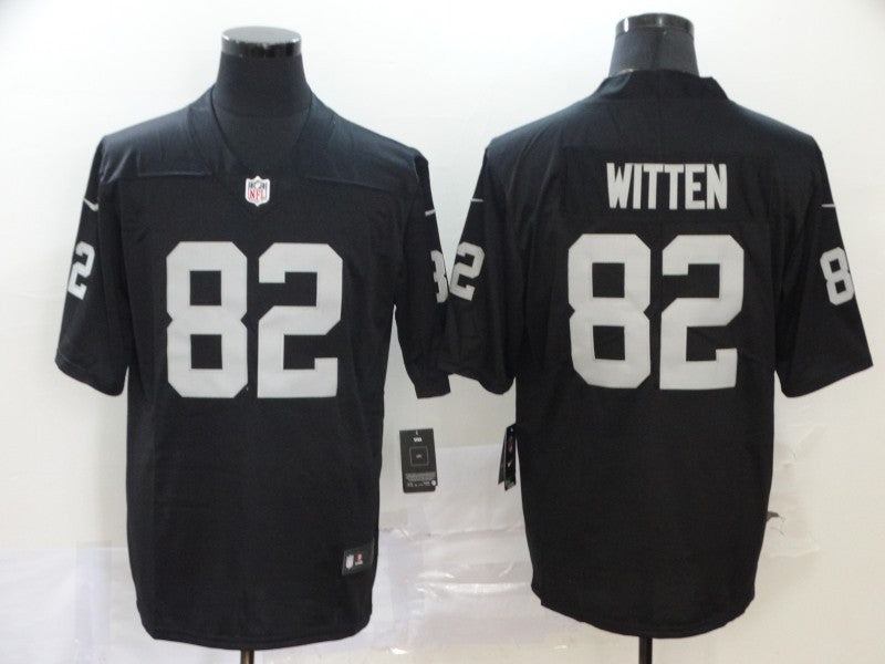 Men's Las Vegas Raiders Jason Witten #82 Black Game Jersey1
