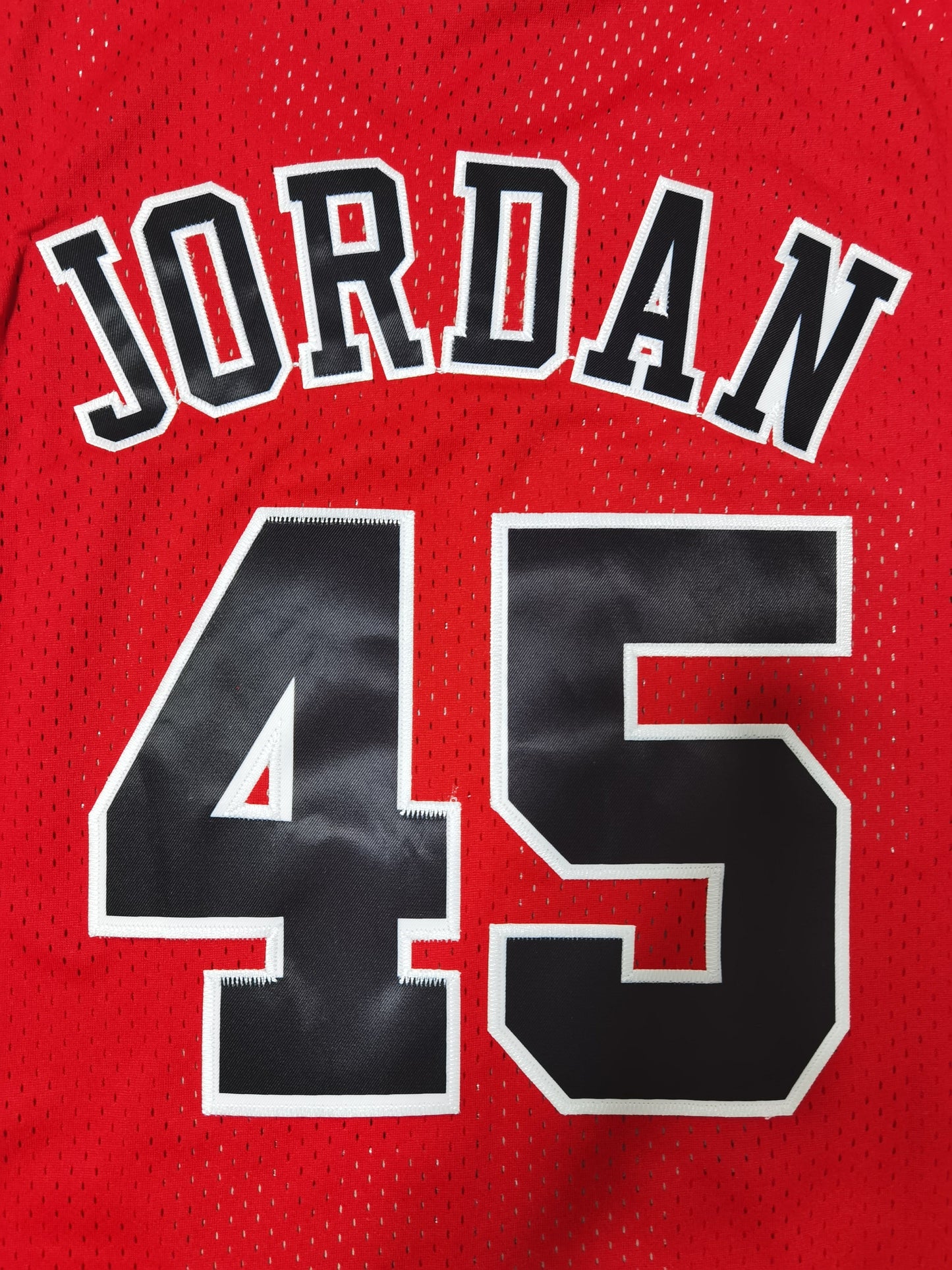 Men's Chicago Bulls Michael Jordan #45 NBA Red Mitchell&Ness Swingman Jersey1