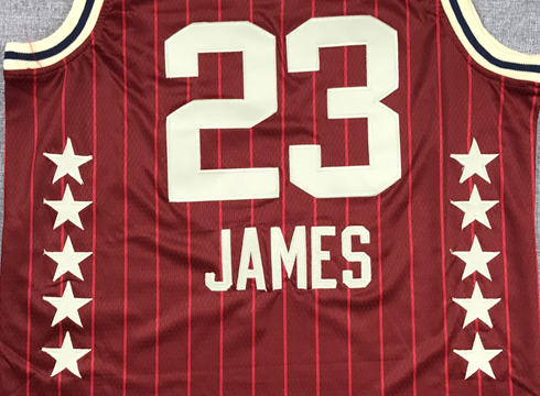 Men's Los Angeles Lakers LeBron James #23 Crimson 2024 NBA All-Star Game Swingman Jersey1