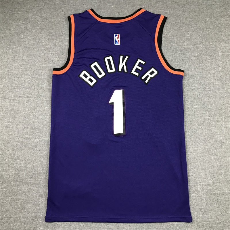 Men's Phoenix Suns Devin Booker #1 Purple 2022/23 Swingman Jersey1 - Classic Edition