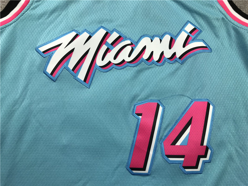 Men's Miami Heat Tyler Herro #14 Blue 2020/21 Swingman Jersey1