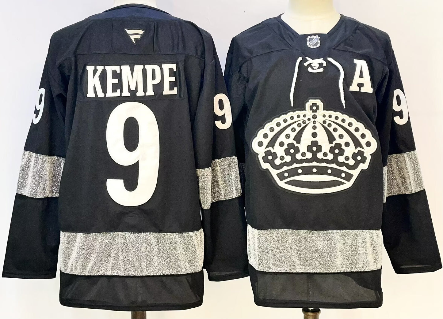 Men's Los Angeles Kings Adrian Kempe #9 Black Breakaway Player Jersey