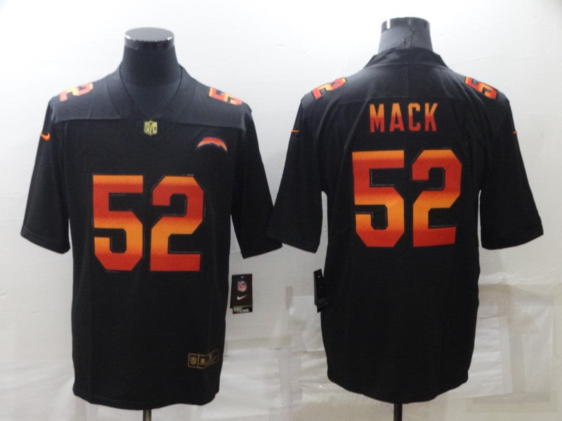 Men's Los Angeles Chargers Khalil Mack #52 Black Alternate Game Jersey1