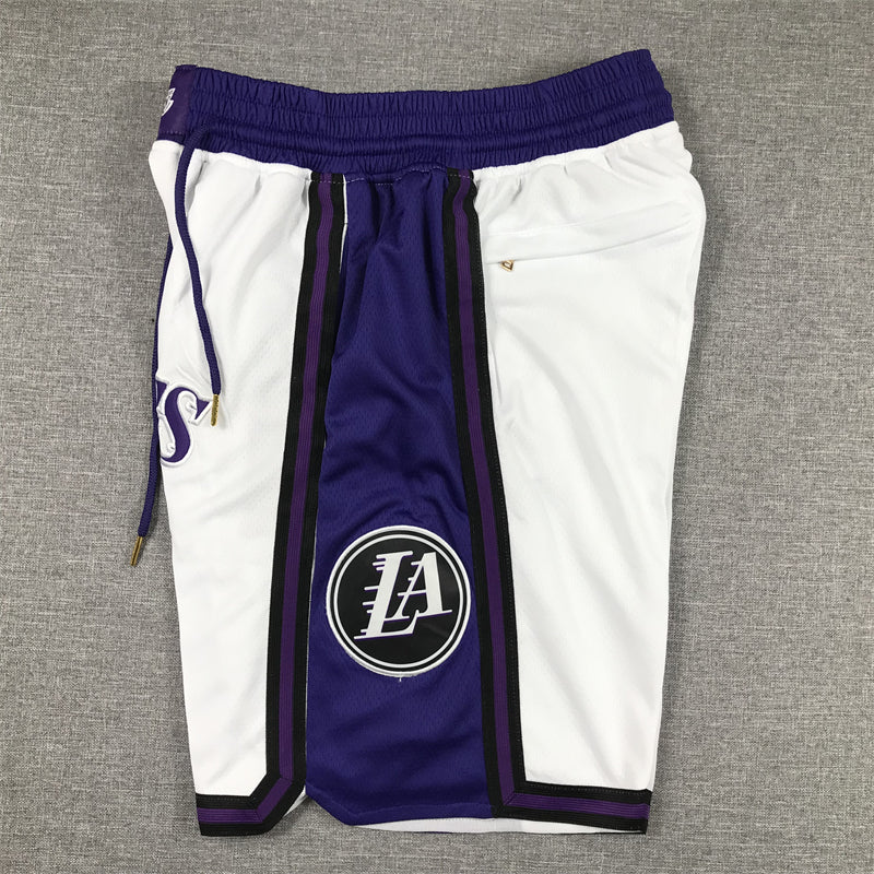 Men's Los Angeles Lakers White 2022/23 Basketball Shorts1 City Edition