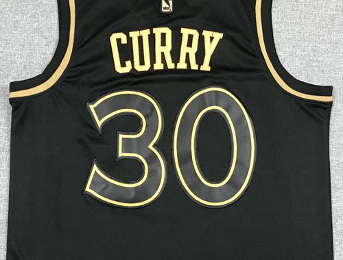 Men's Golden State Warriors Stephen Curry #30 Black Classic Swingman Jersey1