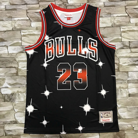 Men's Chicago Bulls Michael Jordan #23 Black Classics Swingman Jersey1