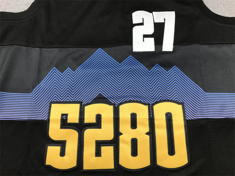 Men's Denver Nuggets Jamal Murray #27 Black 2023/24 Swingman Jersey1 - City Edition