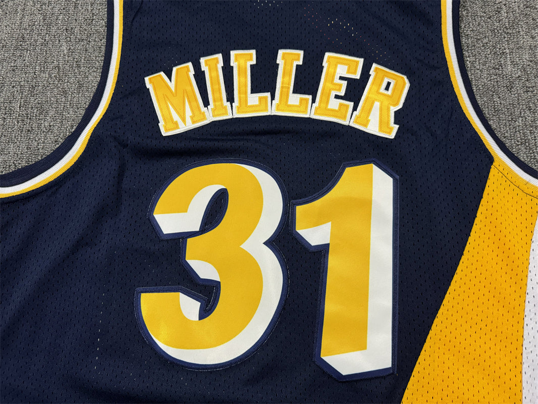 Men's Indiana Pacers Reggie Miller #31 Navy Replica Jersey1