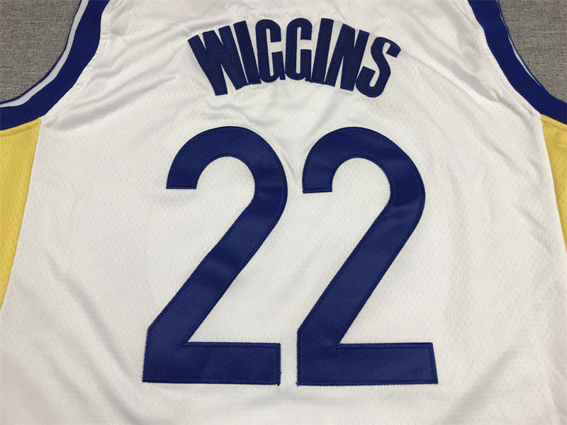 Men's Golden State Warriors Andrew Wiggins #22 White Player Jersey1