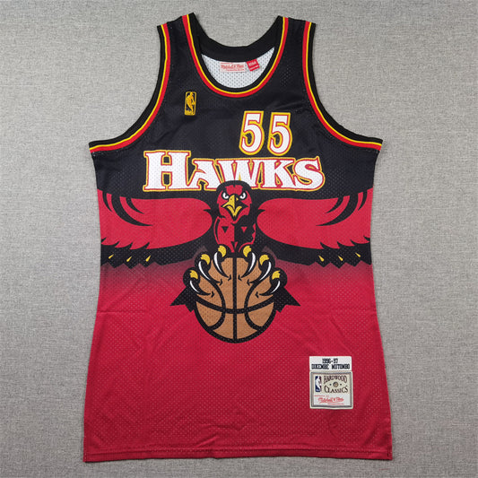 Men's Atlanta Hawks Dikembe Mutombo 1996-97 Hardwood Classics Swingman Jersey1