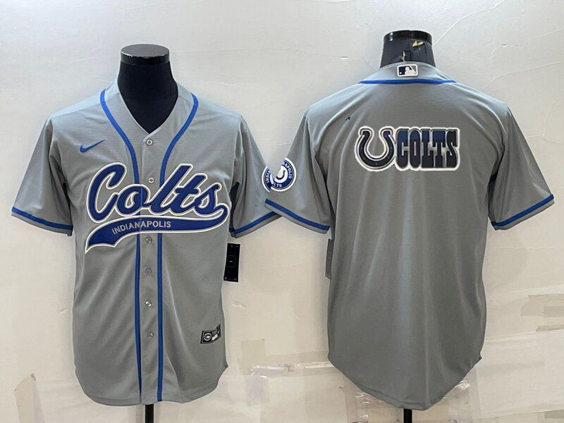 Men's Indianapolis Colts Gray Game Jersey1