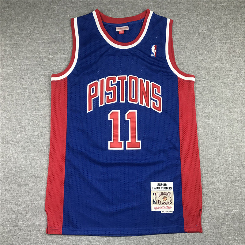 Men's Detroit Pistons Isiah Thomas 1988-89 Hardwood Classics Swingman Jersey1