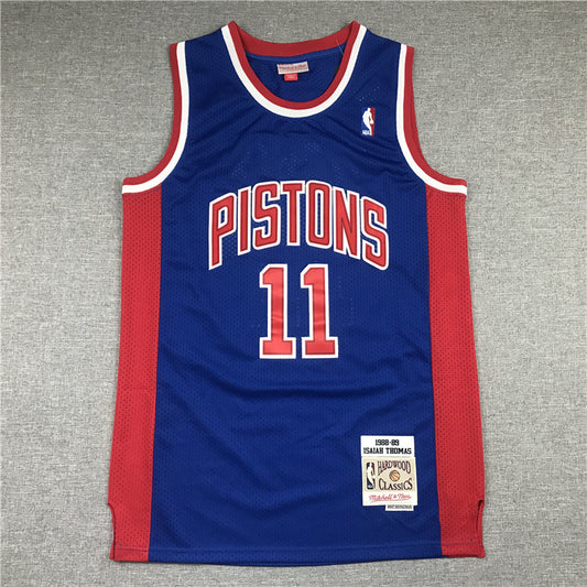 Men's Detroit Pistons Isiah Thomas 1988-89 Hardwood Classics Swingman Jersey1