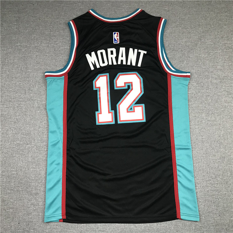 Men's Memphis Grizzlies Ja Morant #12 Black Classics Swingman Jersey1