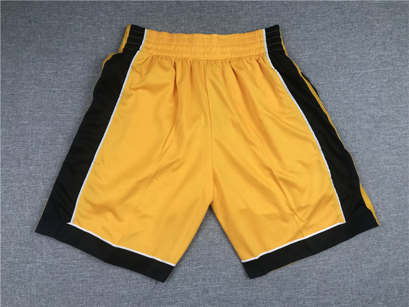 Men's Miami Heat Yellow 2020/21 Earned Edition Basketball Shorts1