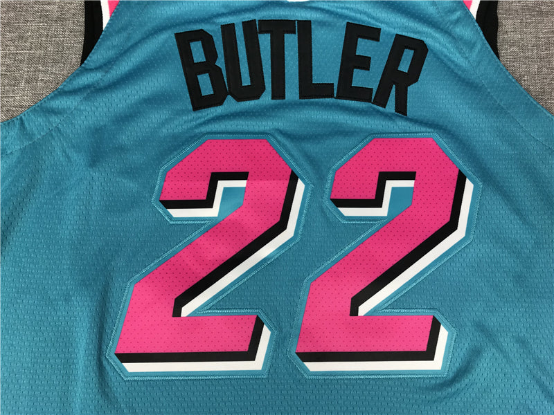 Men's Miami Heat Jimmy Butler #22 NBA Blue Swingman Jersey1