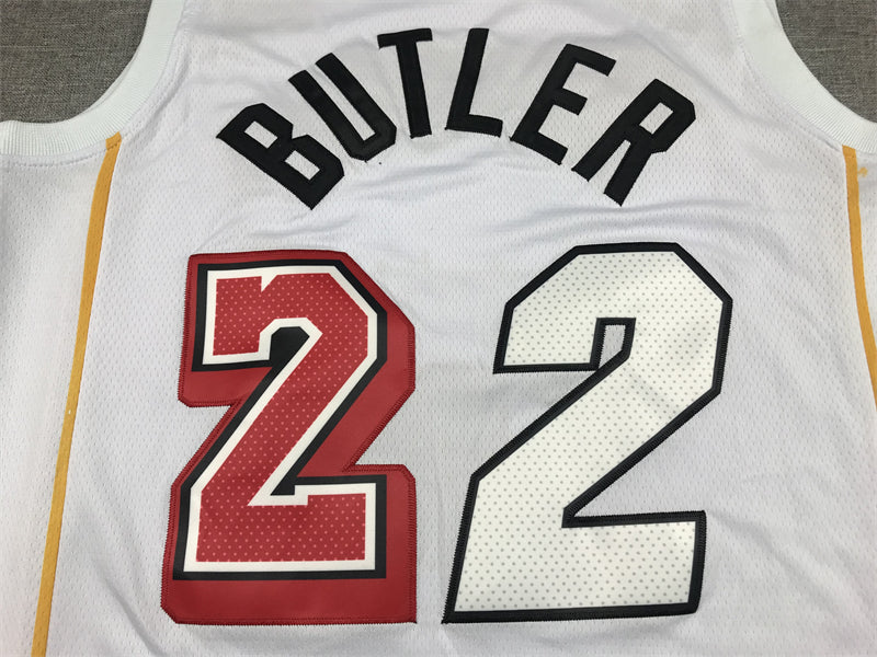 Men's Miami Heat Jimmy Butler Nike White 2022/23 Swingman Jersey1 - City Edition