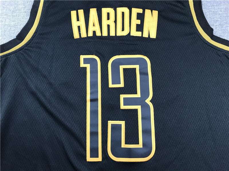 Men's Houston Rockets James Harden #13 NBA Black Replica Player Jersey1