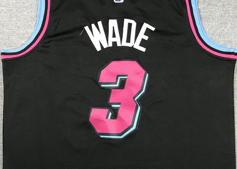 Men's Miami Heat Dwyane Wade #3 Black Swingman Player Jersey1