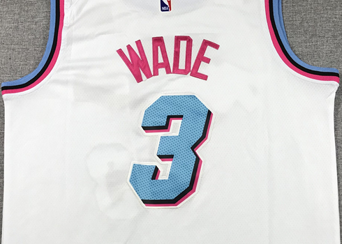 Men's Miami Heat Dwyane Wade #3 NBA White Swingman Player Jersey1