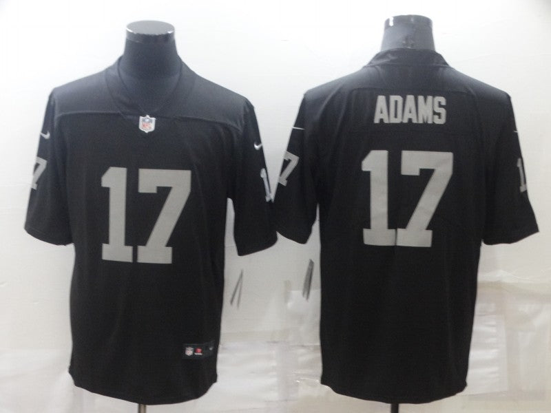 Men's Las Vegas Raiders Davante Adams #17 Black Game Player Jersey1