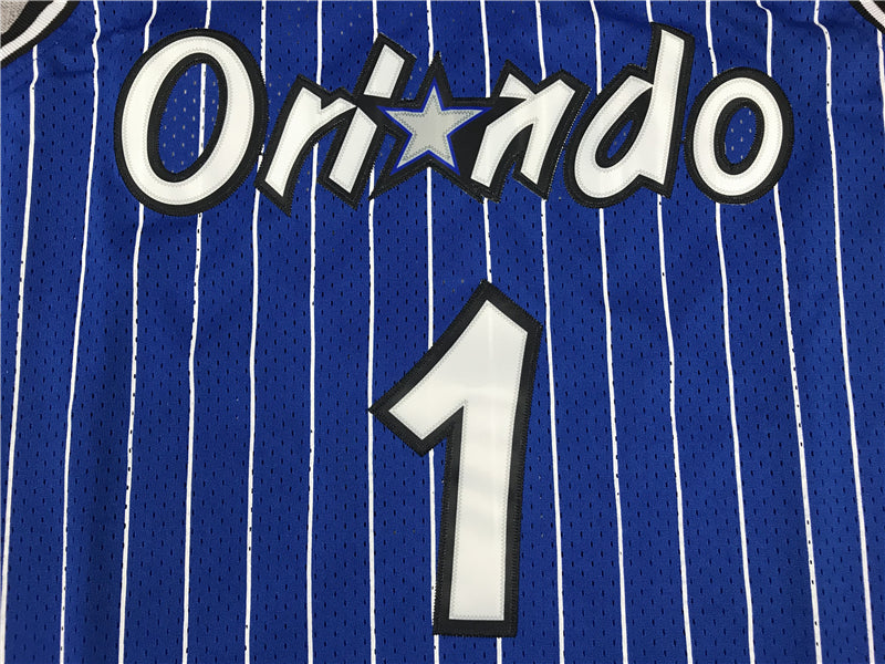 Men's Orlando Magic Tracy McGrady 2003-04 Blue Hardwood Classics Swingman Jersey1