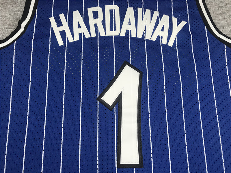Men's Orlando Magic Penny Hardaway #1 Blue Hardwood Classics Swingman Jersey1