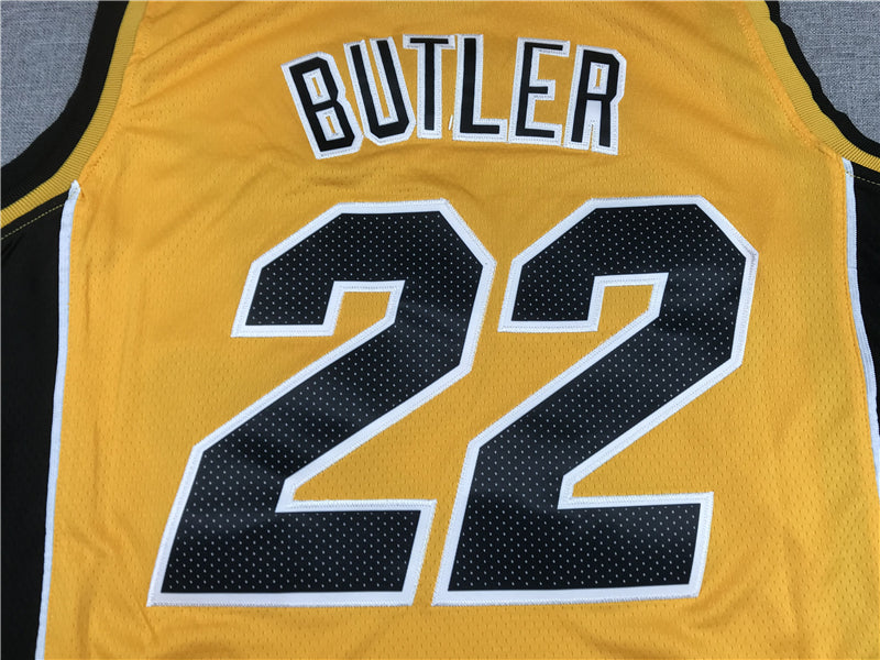 Men's Miami Heat Jimmy Butler #22 NBA Yellow Swingman Jersey1