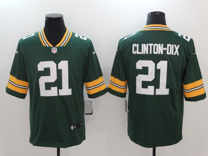 Men's Green Bay Packers Ha Ha Clinton-Dix #21 Green Game Player Jersey1