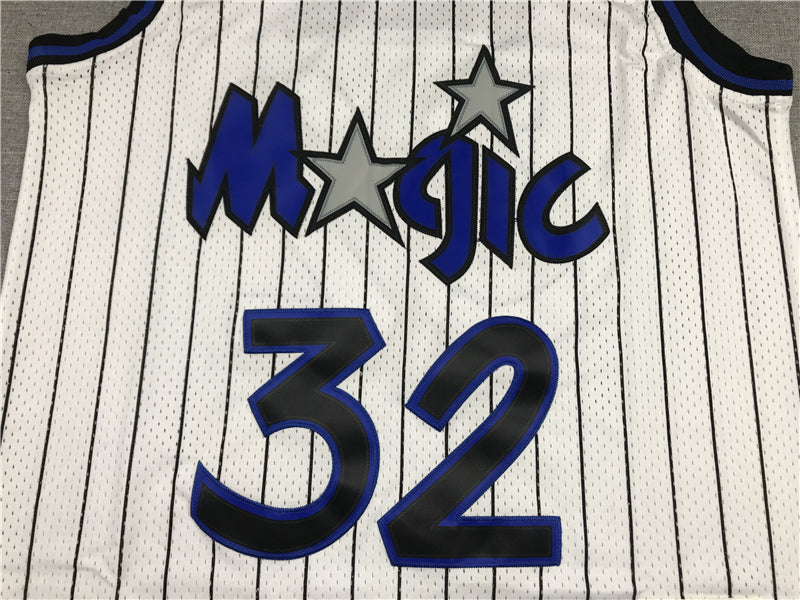 Men's Orlando Magic Shaquille O'Neal White Classics 1994-95 Swingman Jersey1