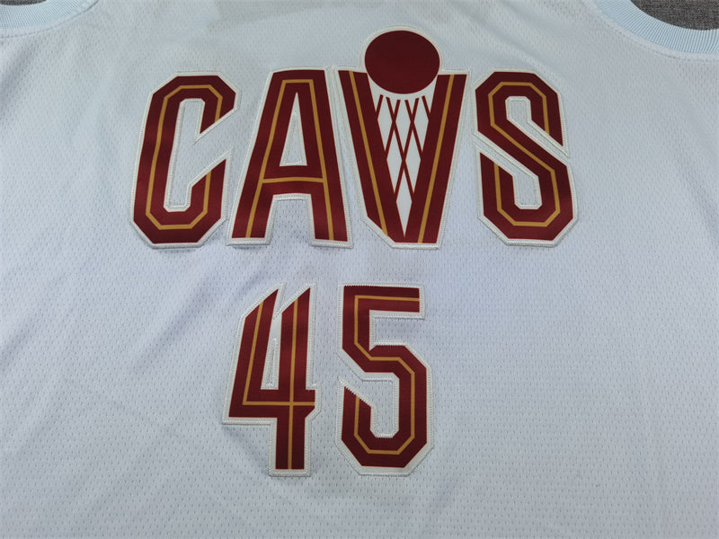Men's Cleveland Cavaliers Donovan Mitchell #45 White Swingman Jersey1 - Association Edition