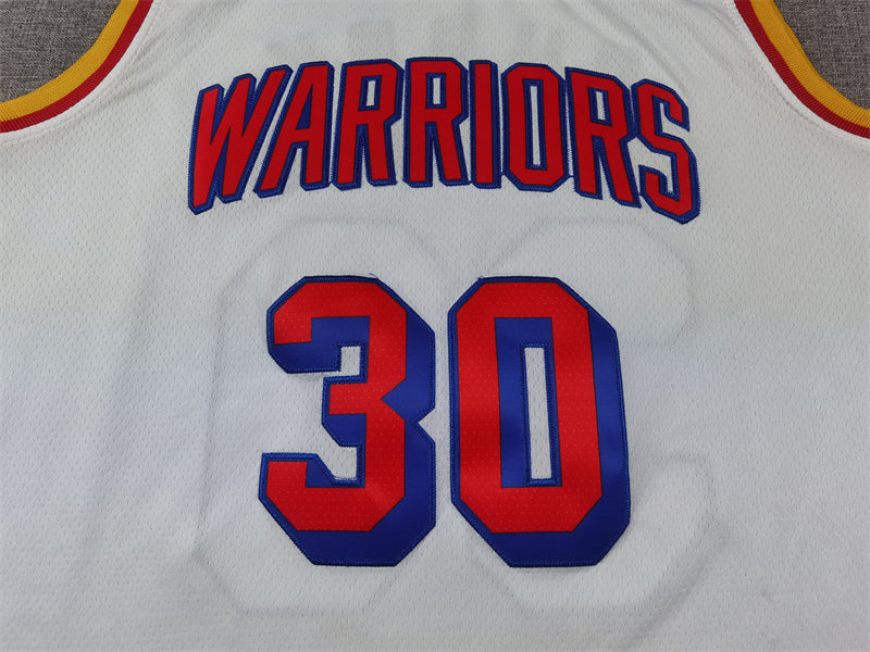 Men's Golden State Warriors Stephen Curry #30 White 2024/25 Game Jersey - Classic Edition