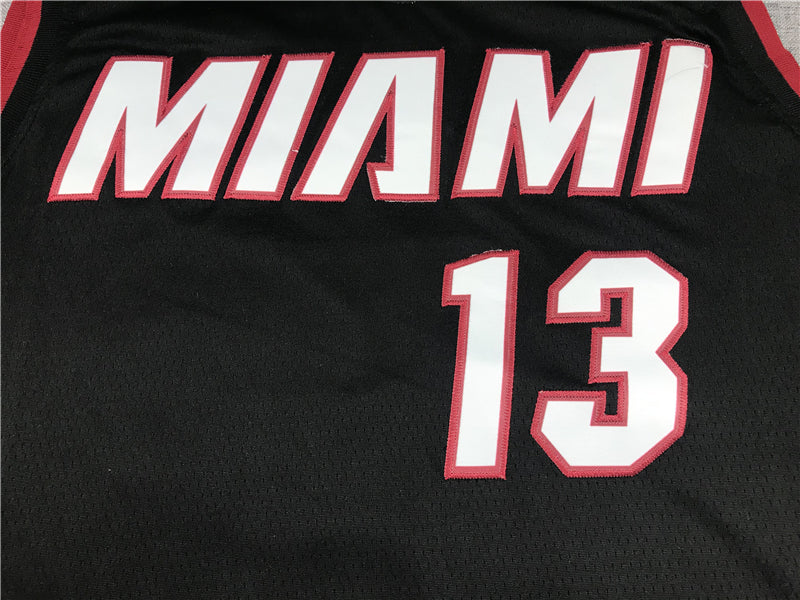 Men's Miami Heat Bam Adebayo #13 Black 2022/23 Fast Break Replica Jersey1 - Icon Edition