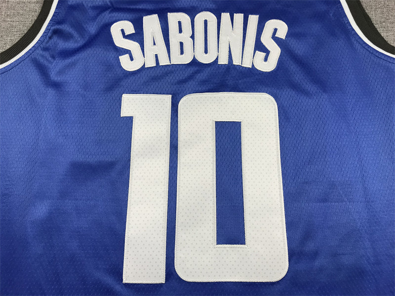Men's Sacramento Kings Domantas Sabonis #10 Blue 2023/24 Swingman Jersey1 - City Edition