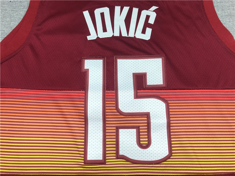 Men's Denver Nuggets Nikola Jokic Red Swingman Player Jersey1