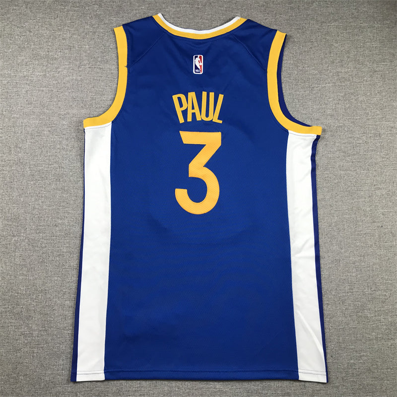 Men's Golden State Warriors Chris Paul #3 Royal Fast Break Player Jersey1 - Icon Edition