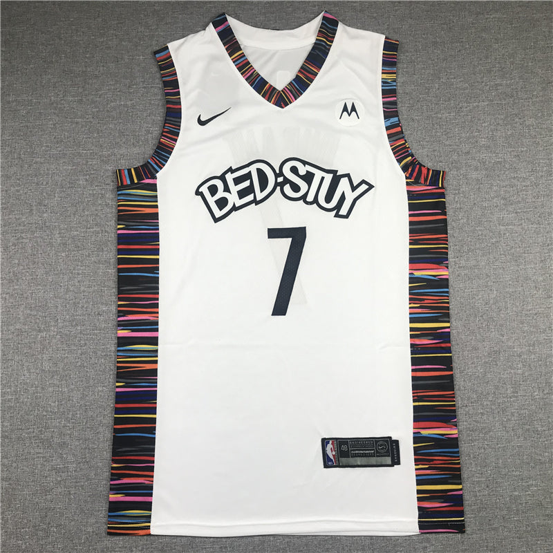 Men's Brooklyn Nets Kevin Durant #7 White Swingman Jersey1 - City Edition