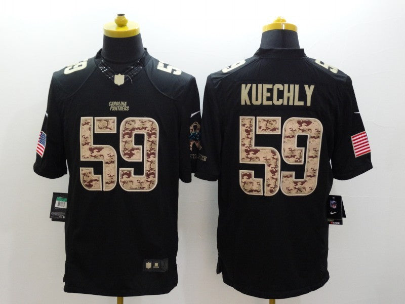 Men's Carolina Panthers Luke Kuechly #59 Black Alternate Game Jersey1