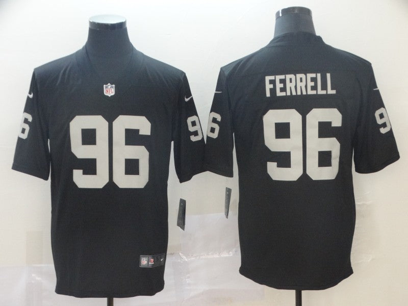 Men's Las Vegas Raiders Clelin Ferrell #96 Black Game Player Jersey1
