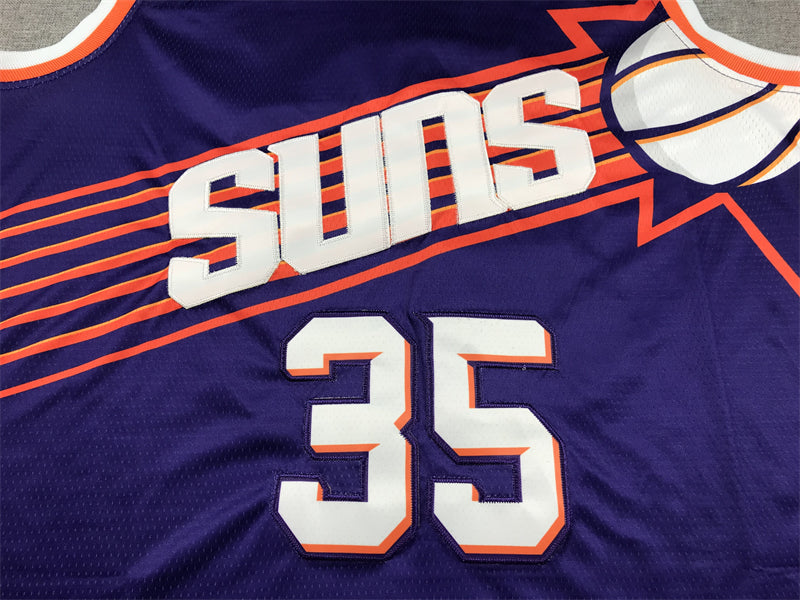 Men's Phoenix Suns Kevin Durant #35 Purple 2023/24 Fast Break Replica Jersey1 - Icon Edition