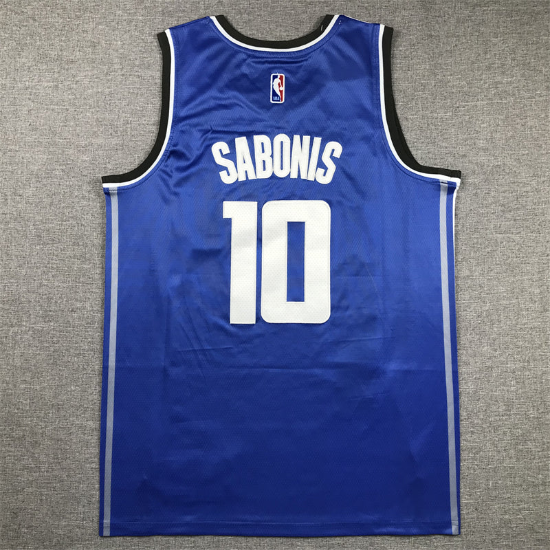 Men's Sacramento Kings Domantas Sabonis #10 Blue 2023/24 Swingman Jersey1 - City Edition