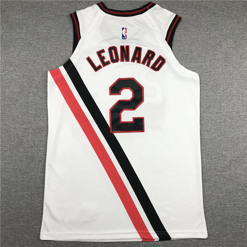 Men's LA Clippers Kawhi Leonard #2 NBA Player Jersey1 - Retro White