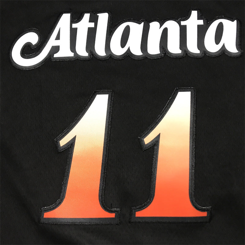 Men's Atlanta Hawks Trae Young #11 Black 2022/23 Swingman Jersey1 - City Edition