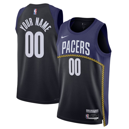Men's Indiana Pacers Navy 2022/23 Swingman Custom Jersey1 - City Edition