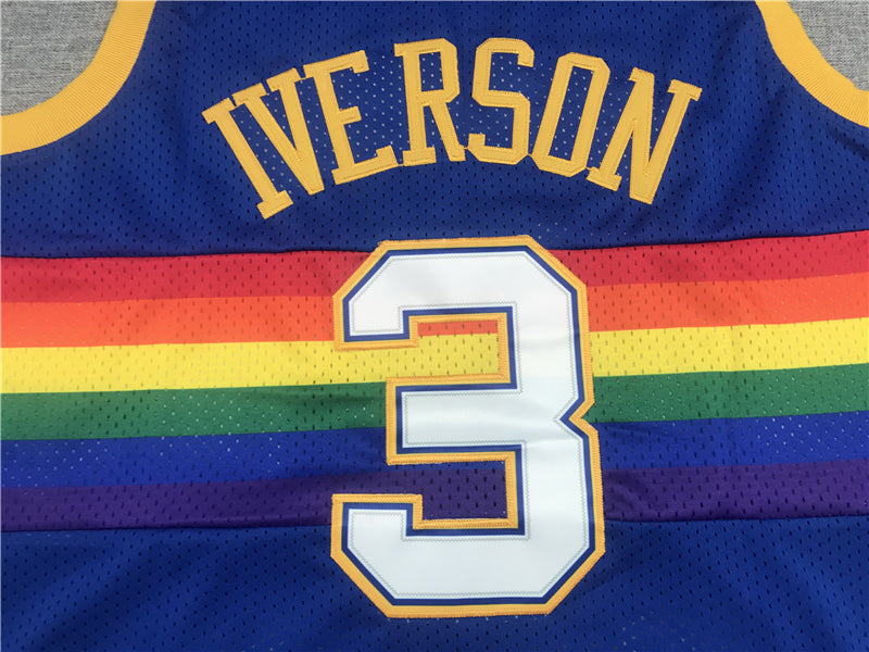 Men's Denver Nuggets Allen Iverson 2006-07 Hardwood Classics Swingman Jersey1