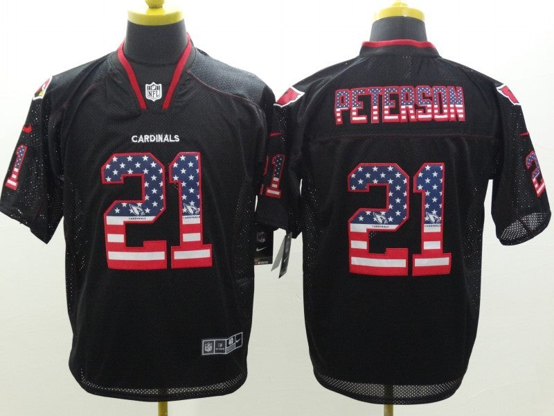 Men's Arizona Cardinals Patrick Peterson #21 Black Game Jersey1