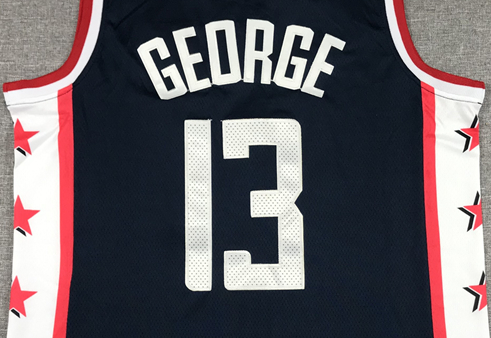 Men's LA Clippers Paul George Nike Navy 2022/23 Swingman Jersey1